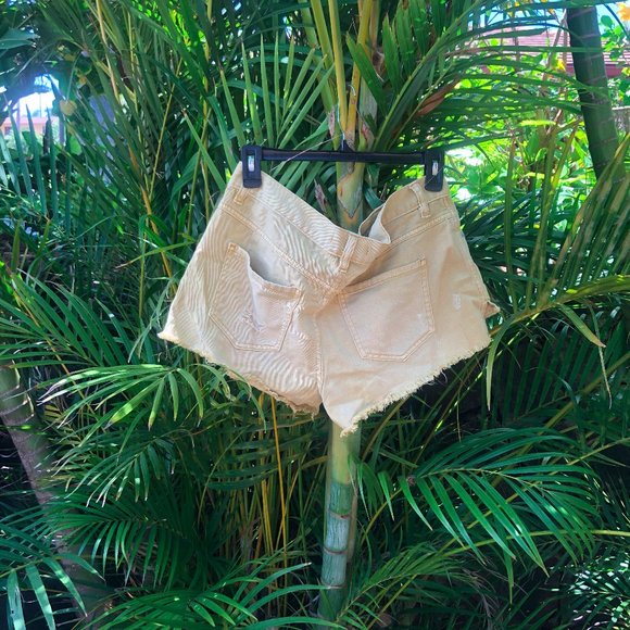 Free People Relaxed High Waisted Jean Shorts - Picture 2 of 3